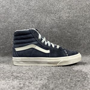 VANS Sk8-Hi Cozy Hug Women’s Sz 6.5 Parisian Night Blue White Lined Skate Shoes